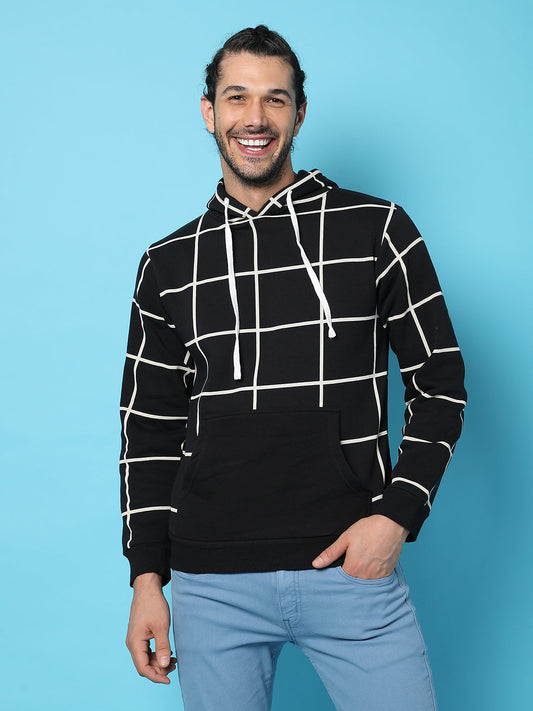 Graph Checks Hoodie With Insert Pocket