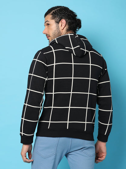 Graph Checks Hoodie With Insert Pocket