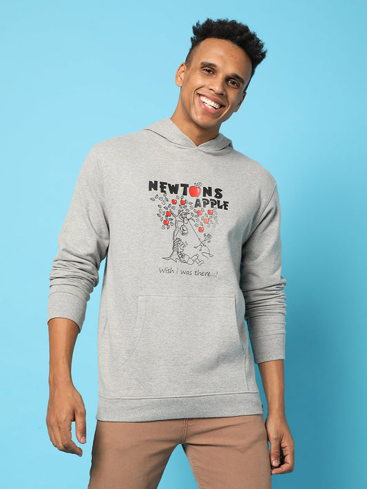 Newton'S Apple Hoodie With Kangaroo Pocket