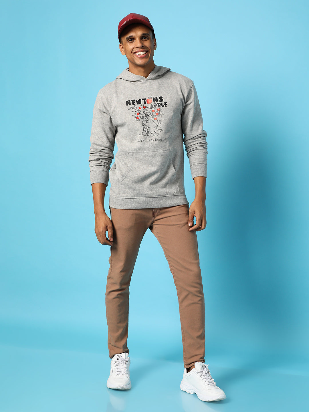 Newton'S Apple Hoodie With Kangaroo Pocket