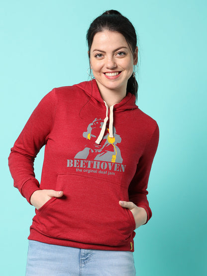 Solid Casual Hooded Sweatshirts