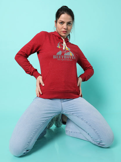 Solid Casual Hooded Sweatshirts