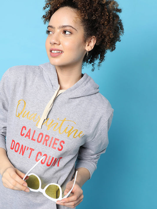 Stylish Printed Hooded Sweatshirt