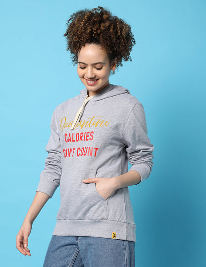 Stylish Printed Hooded Sweatshirt