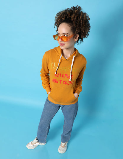 Stylish Printed Hooded Sweatshirt