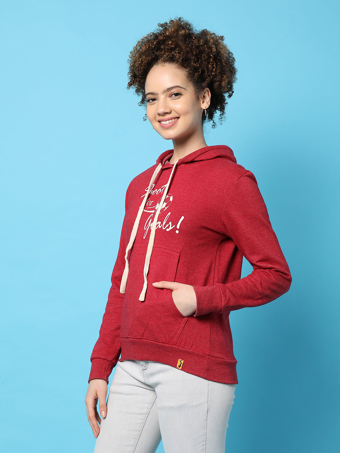 Printed Casual Hooded Sweatshirts
