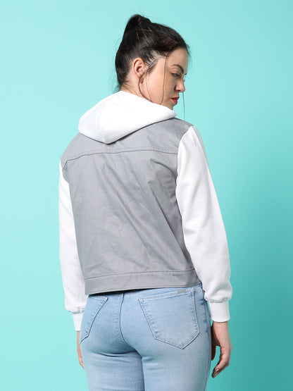 Colourblock Jacket With Flap Pockets