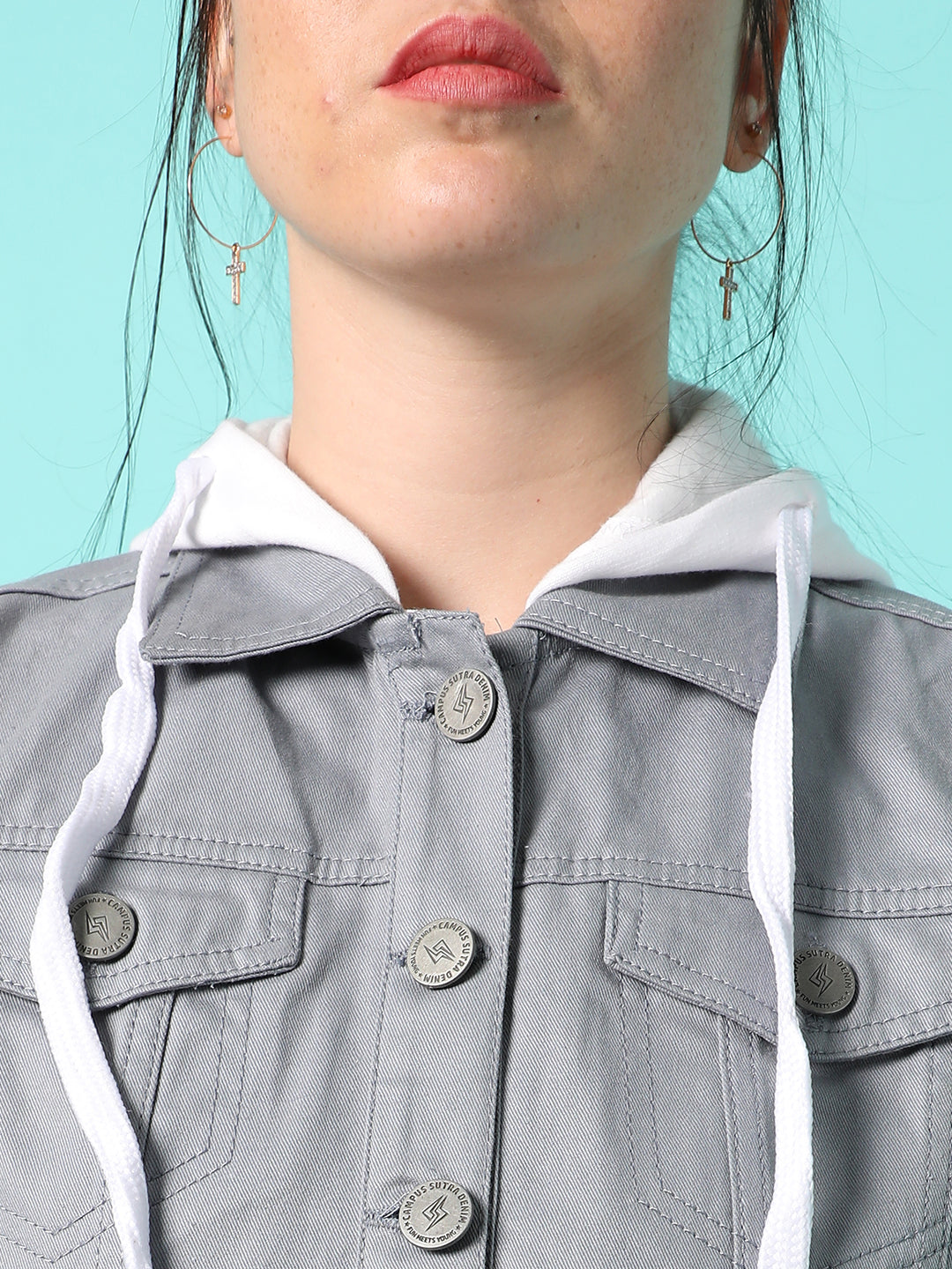 Colourblock Jacket With Flap Pockets