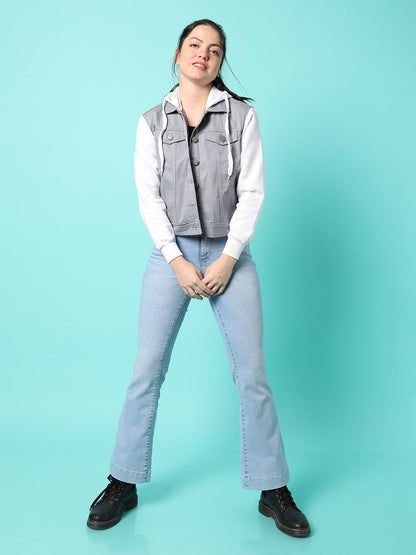 Colourblock Jacket With Flap Pockets