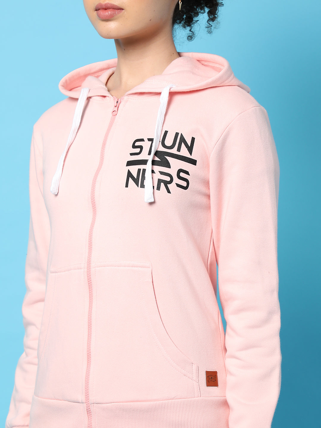 Zip-Front Stunners Hoodie With Kangaroo Pockets