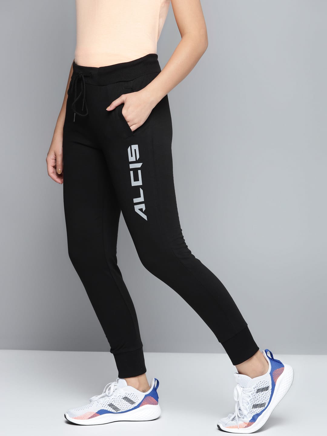 Alcis Women Solid Black Jogger