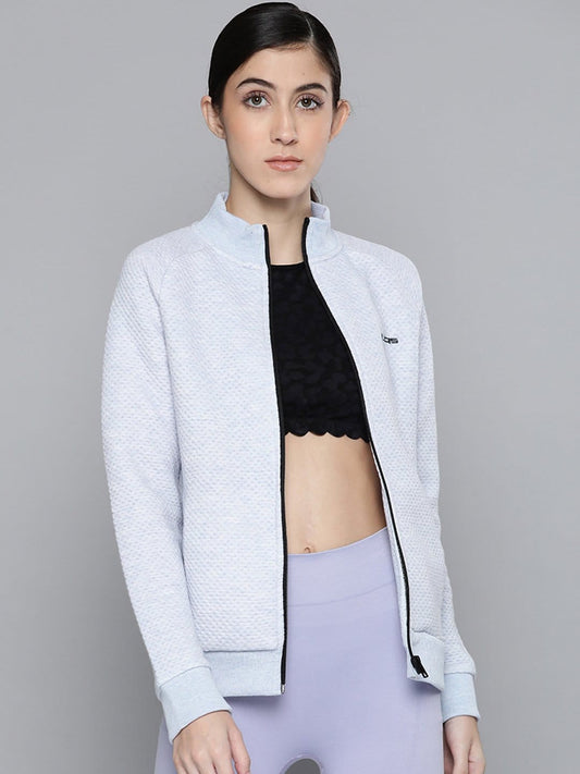 Alcis Women Blue Solid Tailored Jacket
