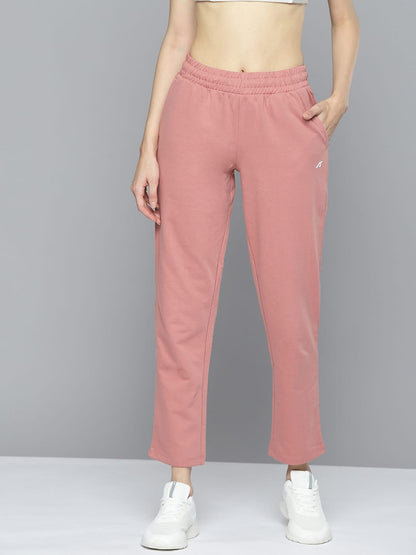 Alcis Women Pink Solid Track Pant