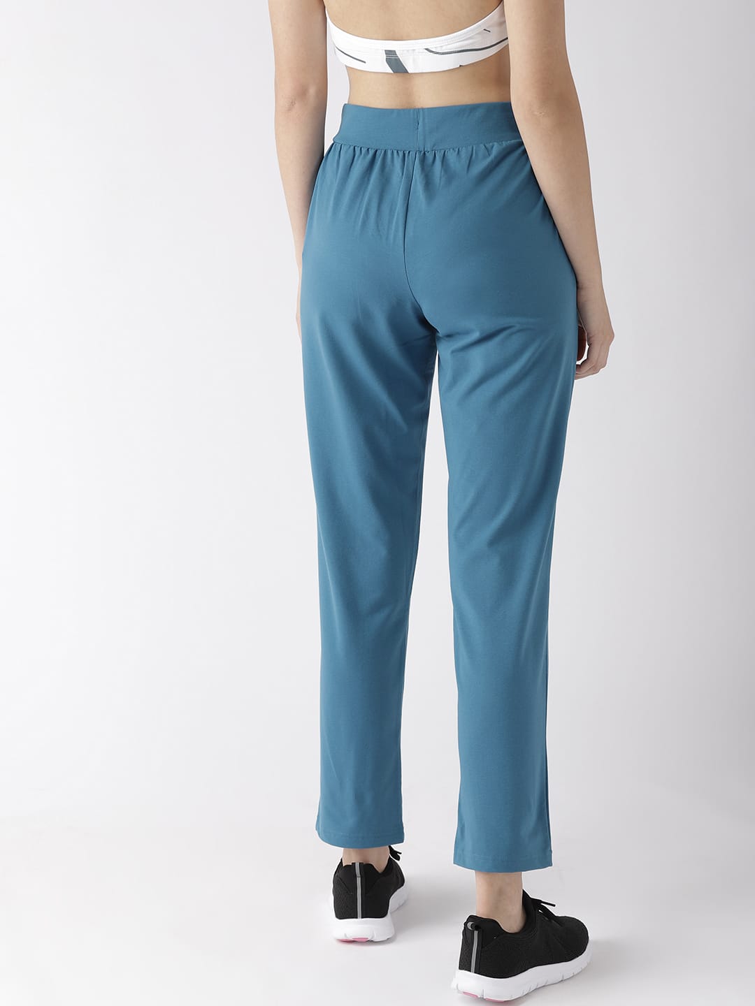 Alcis Women Solid BlueTrack Pants