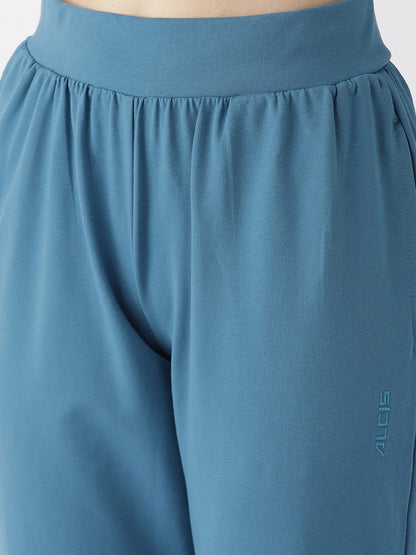 Alcis Women Solid BlueTrack Pants
