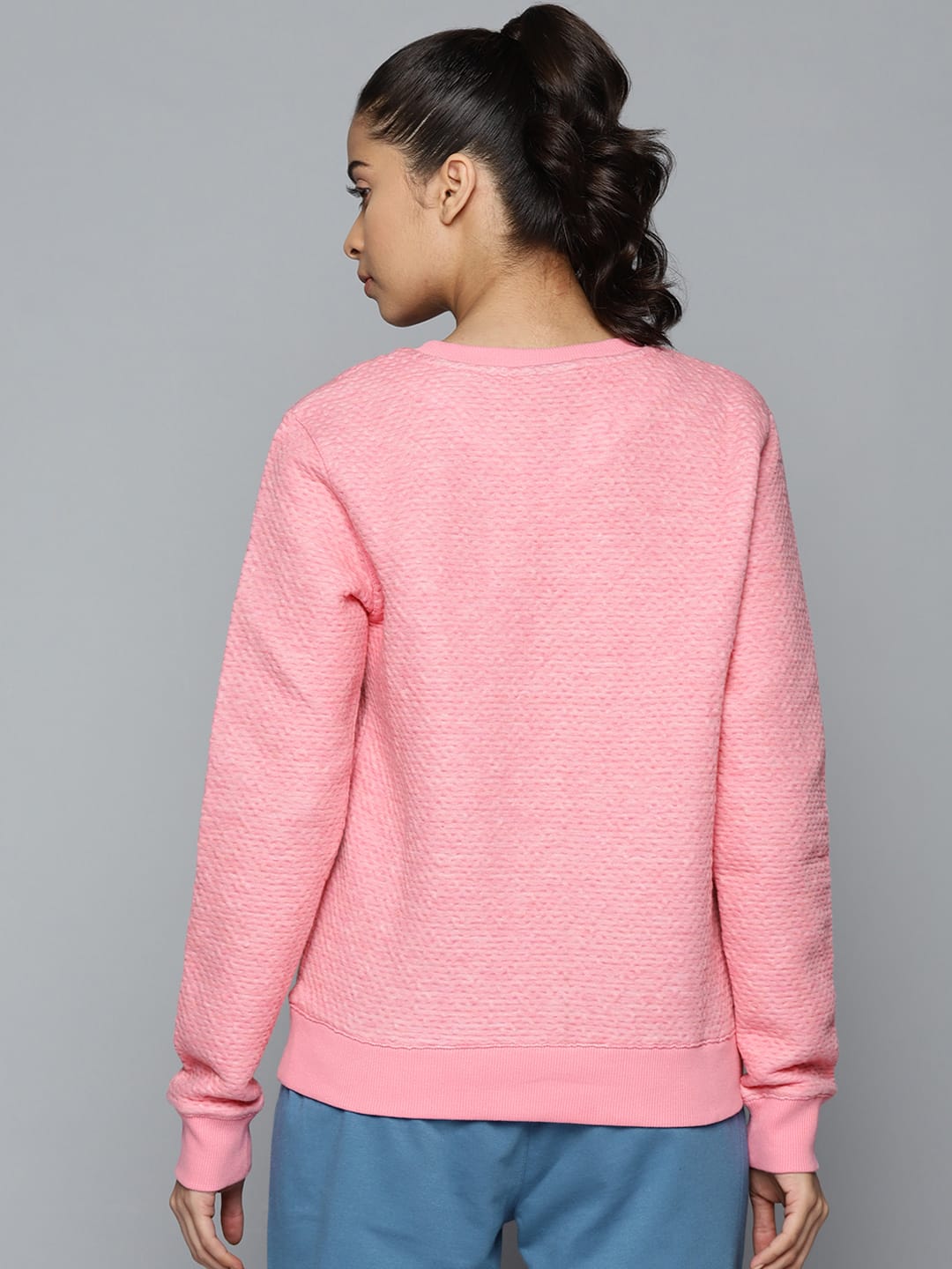 Alcis Women Pink Printed Sweatshirts