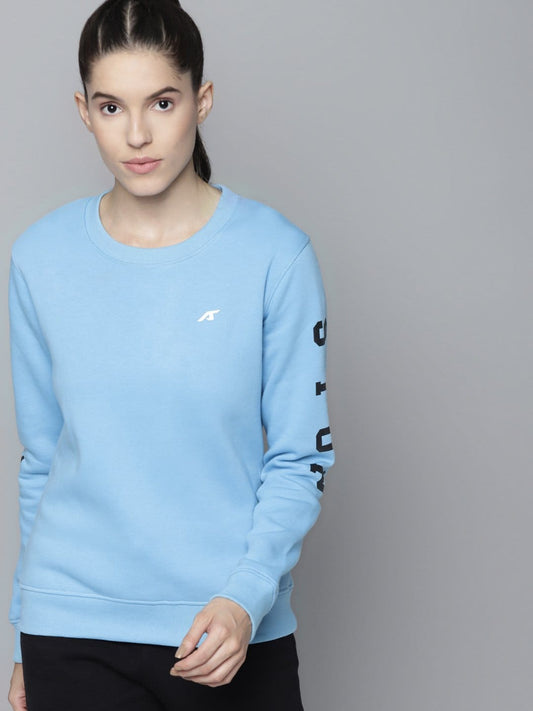 Alcis Women Printed Blue Sweatshirts