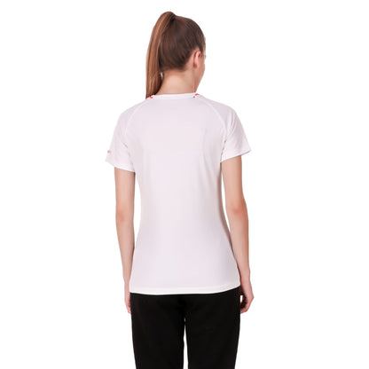 Alcis Women Printed White Tshirts
