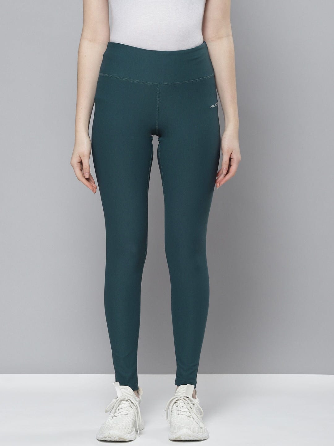 Alcis Women Blue Solid Tights