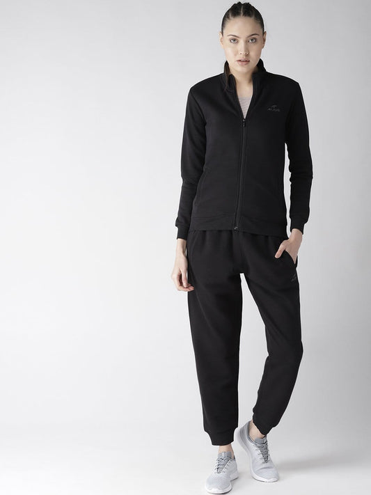 Alcis Women Black Solid Track Suit