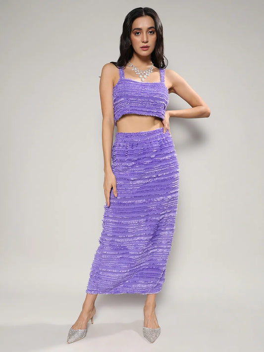 Self-Design Fringe Co-Ord Set
