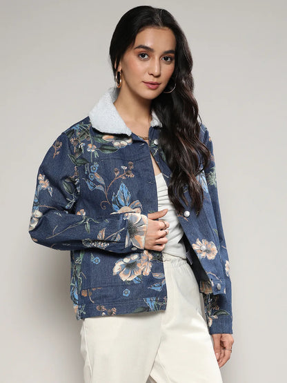 Botanical Denim Jacket