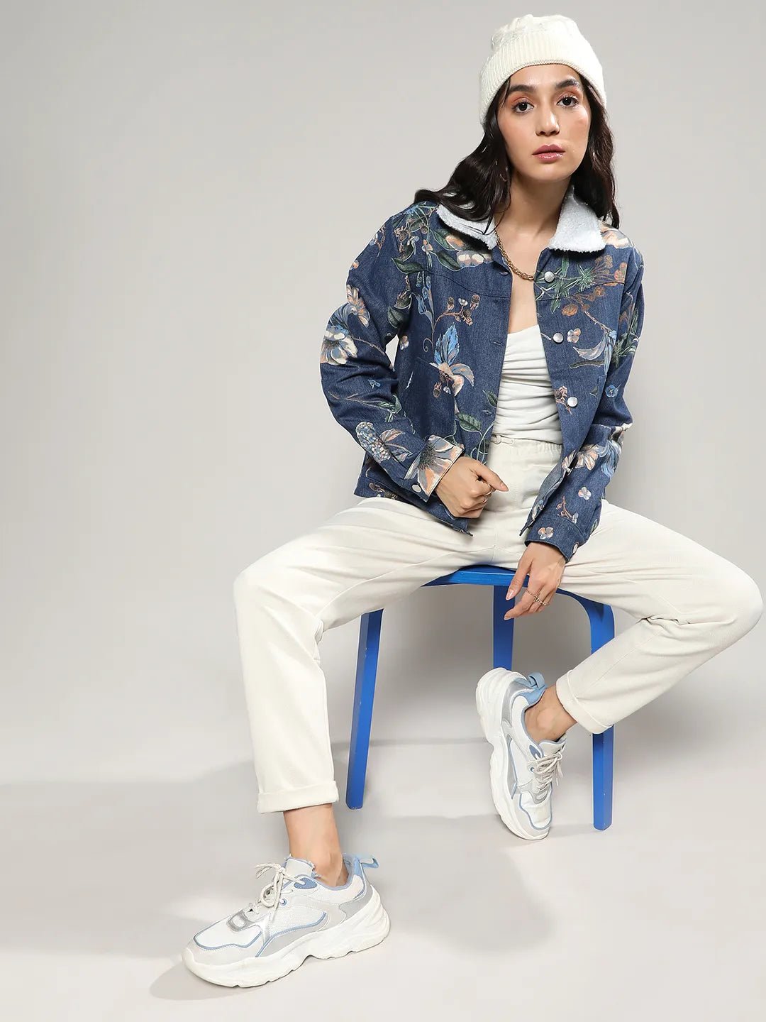 Botanical Denim Jacket