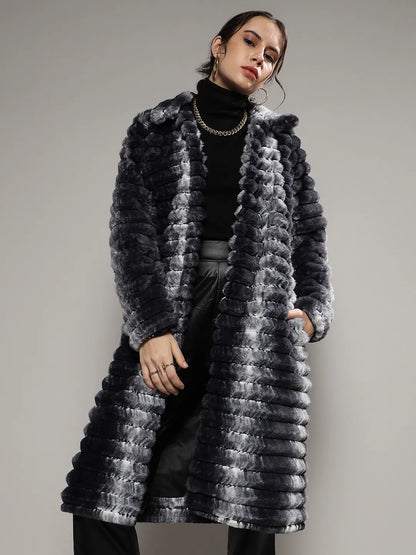 Ombre Ripple Long Coat