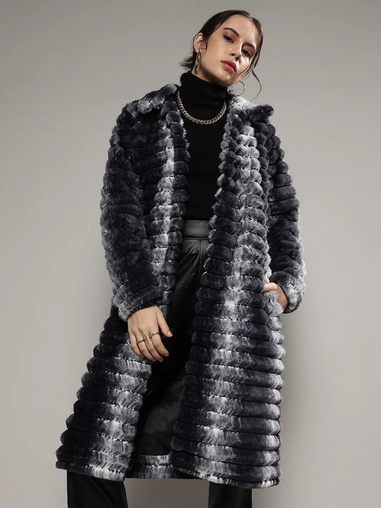 Ombre Ripple Long Coat