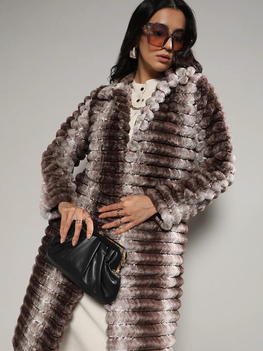 Ombre Ripple Long Coat