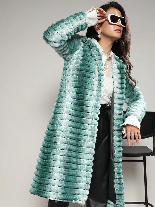 Ombre Ripple Long Coat