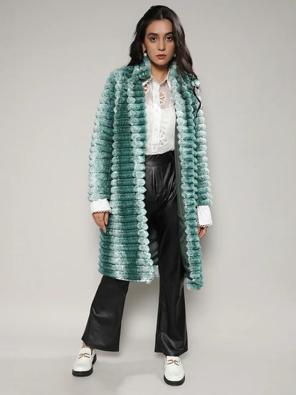 Ombre Ripple Long Coat