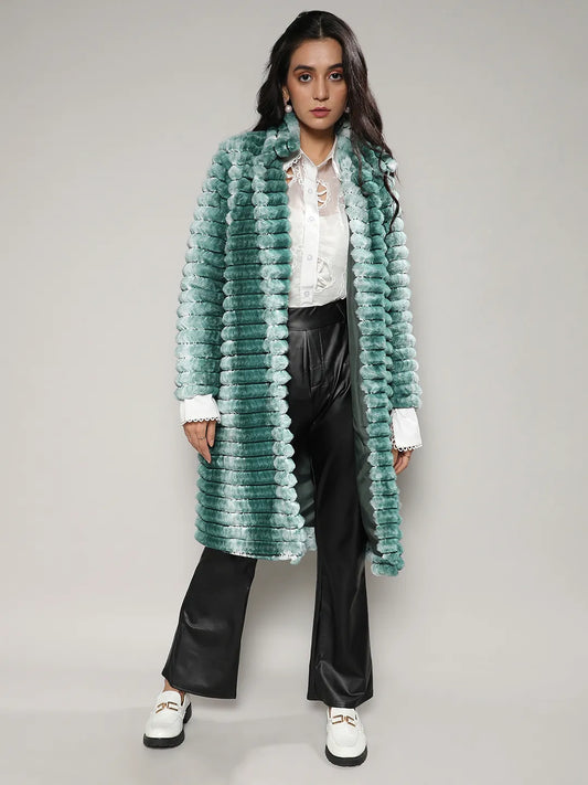 Ombre Ripple Long Coat