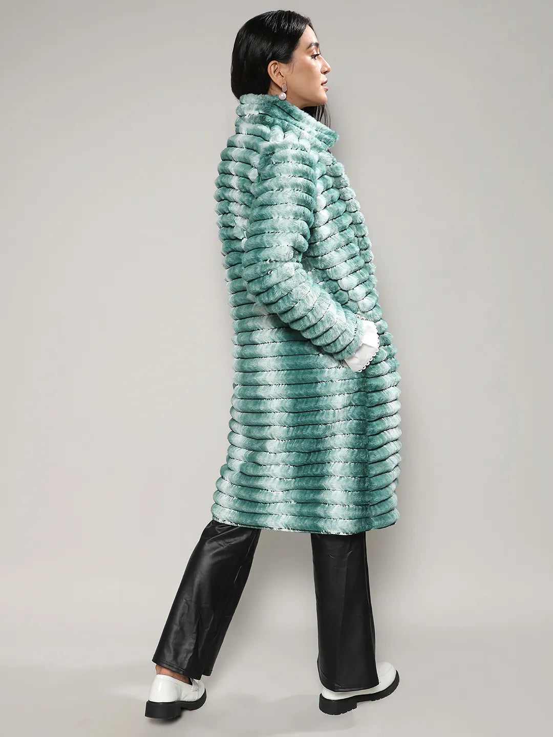 Ombre Ripple Long Coat