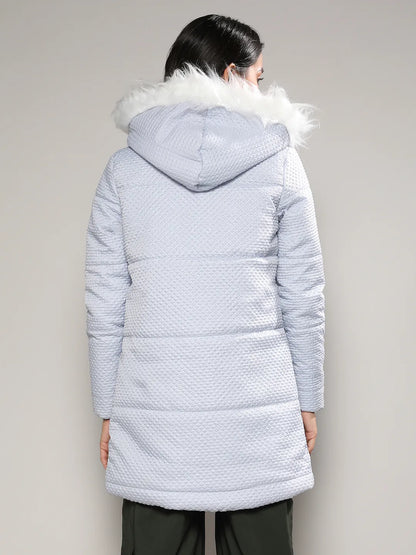 Micro Diamond Quilted Puffer Jacket