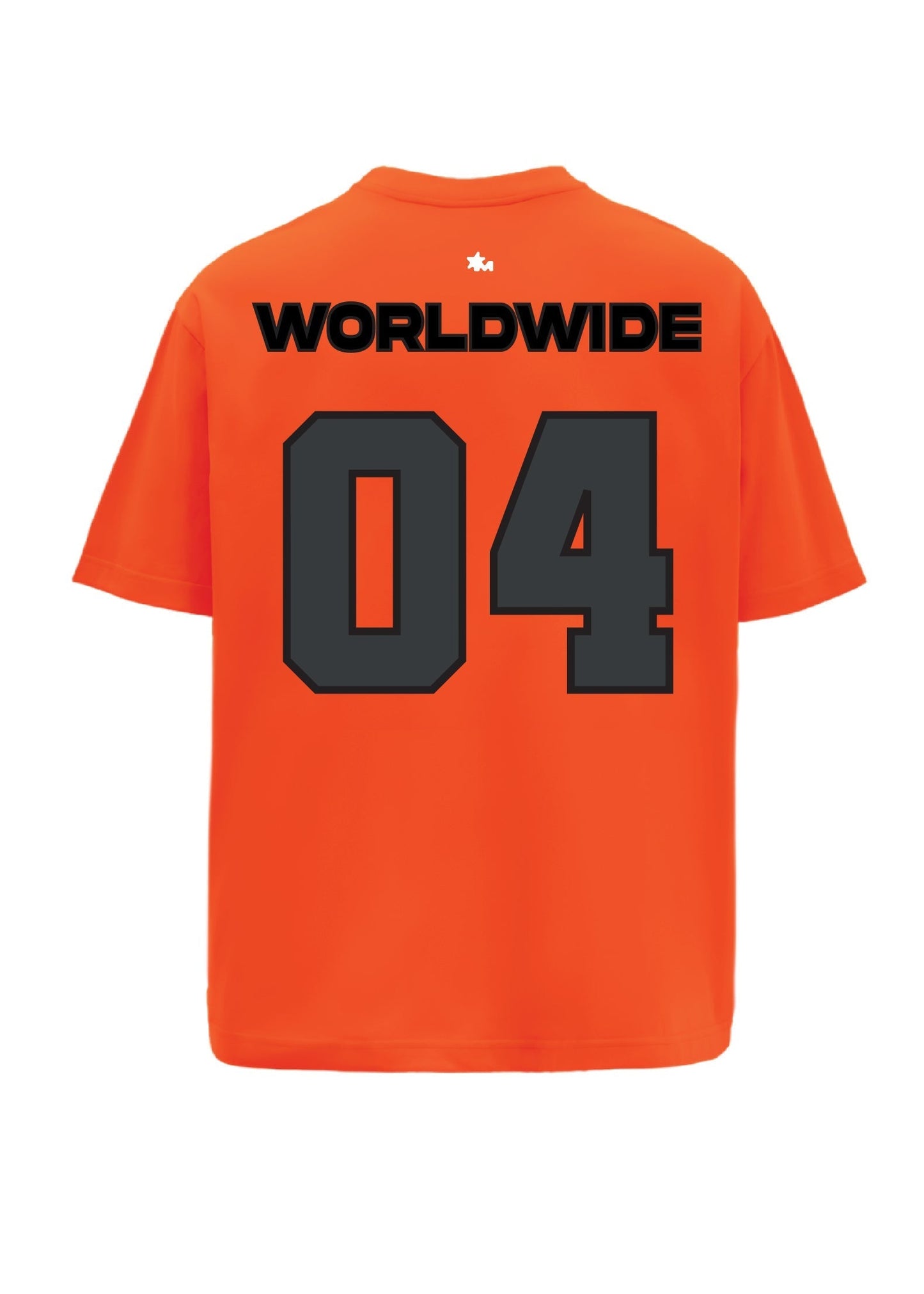 Worldwide Printed Orange Oversized T-Shirt Main Character