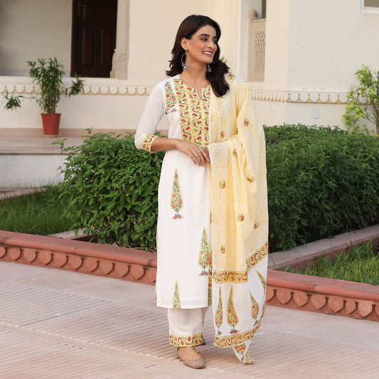 YELLOW MUGHAL SUIT