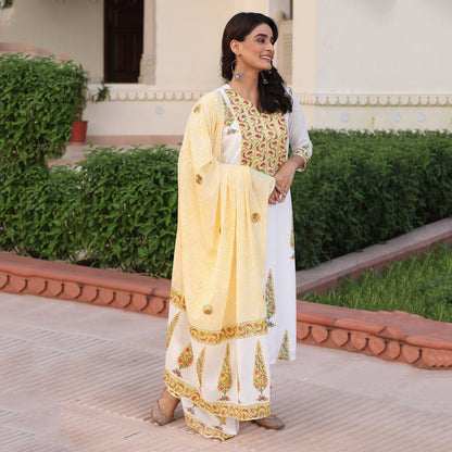 YELLOW MUGHAL SUIT
