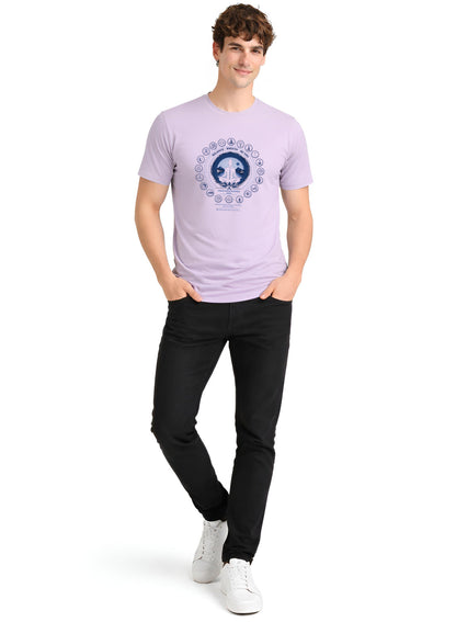 ADRO Yoga T-Shirt for Men | Mandala Printed Cotton Tshirt | Regular Fit Casual T-Shirts | Premium Summer Tshirts