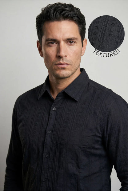 Midnight Self-Textured Shirt