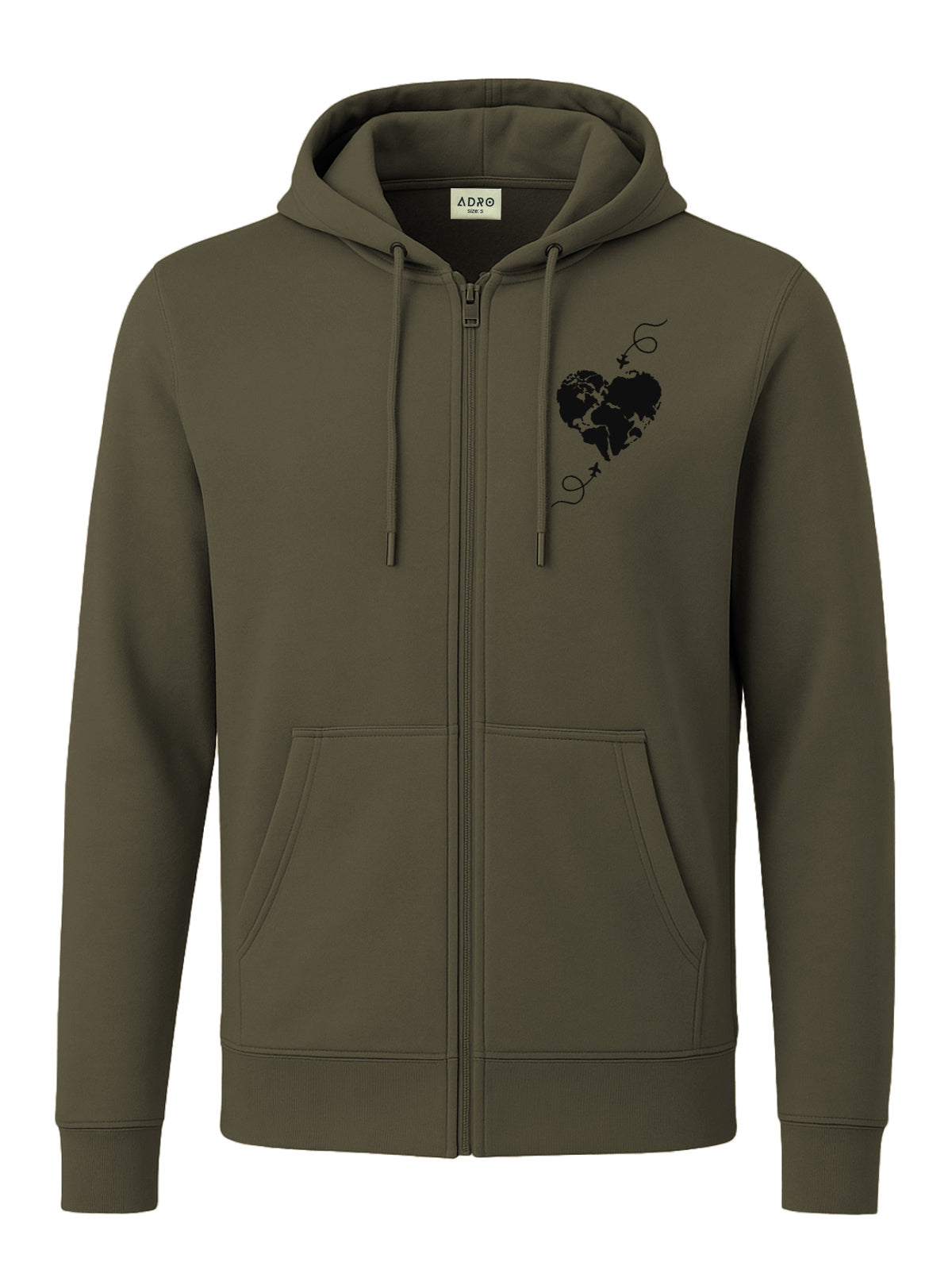 Men’s Regular Fit Zip-Up Hoodie