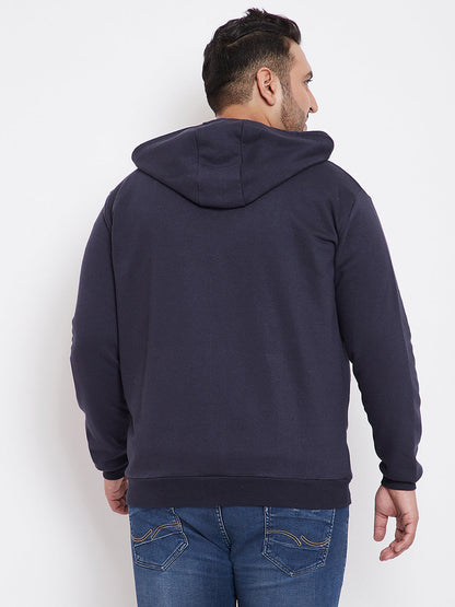 Solid Stylish Full Sleeve Hooded Casual Sweatshirt