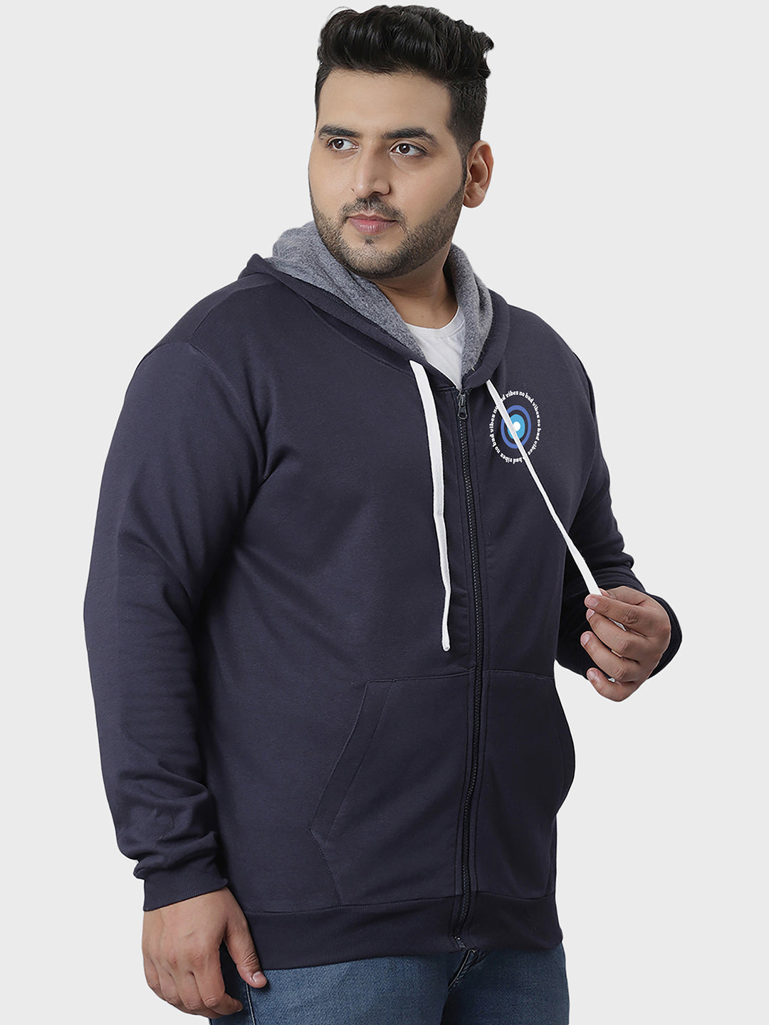 Solid Stylish Full Sleeve Hooded Casual Sweatshirt