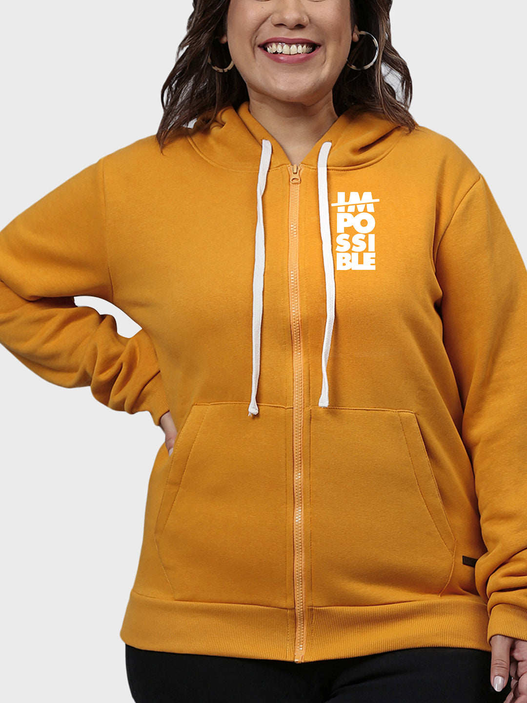 Typographic Sweatshirt With Hood