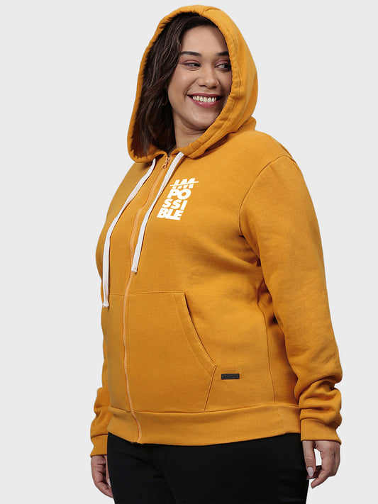 Typographic Sweatshirt With Hood