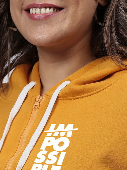 Typographic Sweatshirt With Hood
