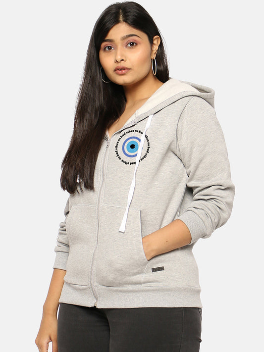 Typographic Sweatshirt With Hood
