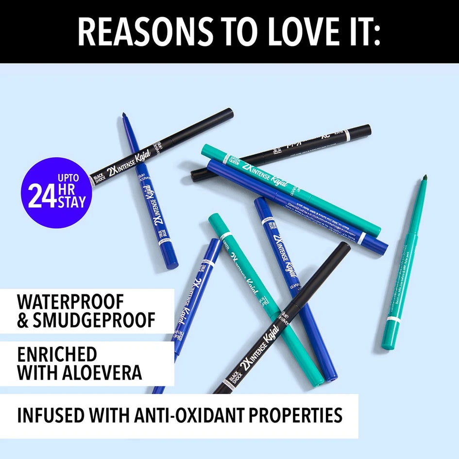 Blue Heaven Cosmetics Waterproof Soft Kajal Green Green .62 GRAM