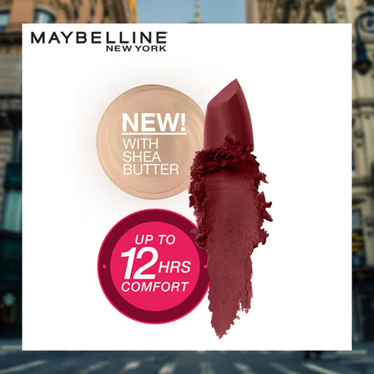 Maybelline New York Color Sensational Creamy Matte Lipstick - Plum 3.9000000953674316 GRAM