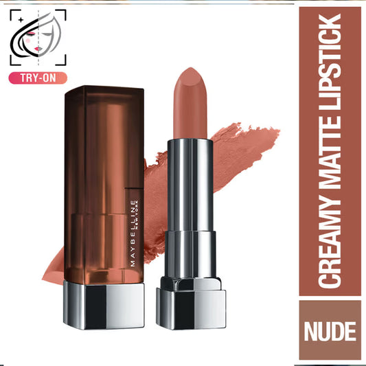 Maybelline New York Sensational Creamy Matte Lipstick Hydrating Formula - 506 Toasted Brown 3.9000000953674316 GRAM